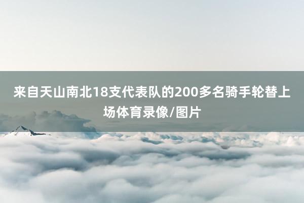 来自天山南北18支代表队的200多名骑手轮替上场体育录像/图片