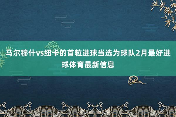 马尔穆什vs纽卡的首粒进球当选为球队2月最好进球体育最新信息