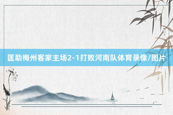 匡助梅州客家主场2-1打败河南队体育录像/图片